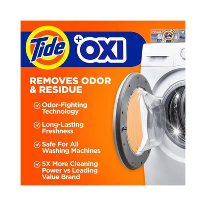 Tide Oxi Washing Machine Cleaner Pouches 4's 10.5 oz (300g)