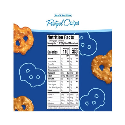 Snack Factory Original Deli Style Pretzel Crisps 3oz (85g)