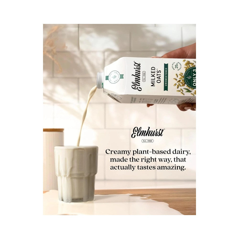 Elmhurst Milked Oats Unsweetened Drink 32oz (946ml)
