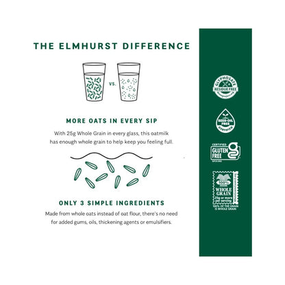 Elmhurst Milked Oats Unsweetened Drink 32oz (946ml)