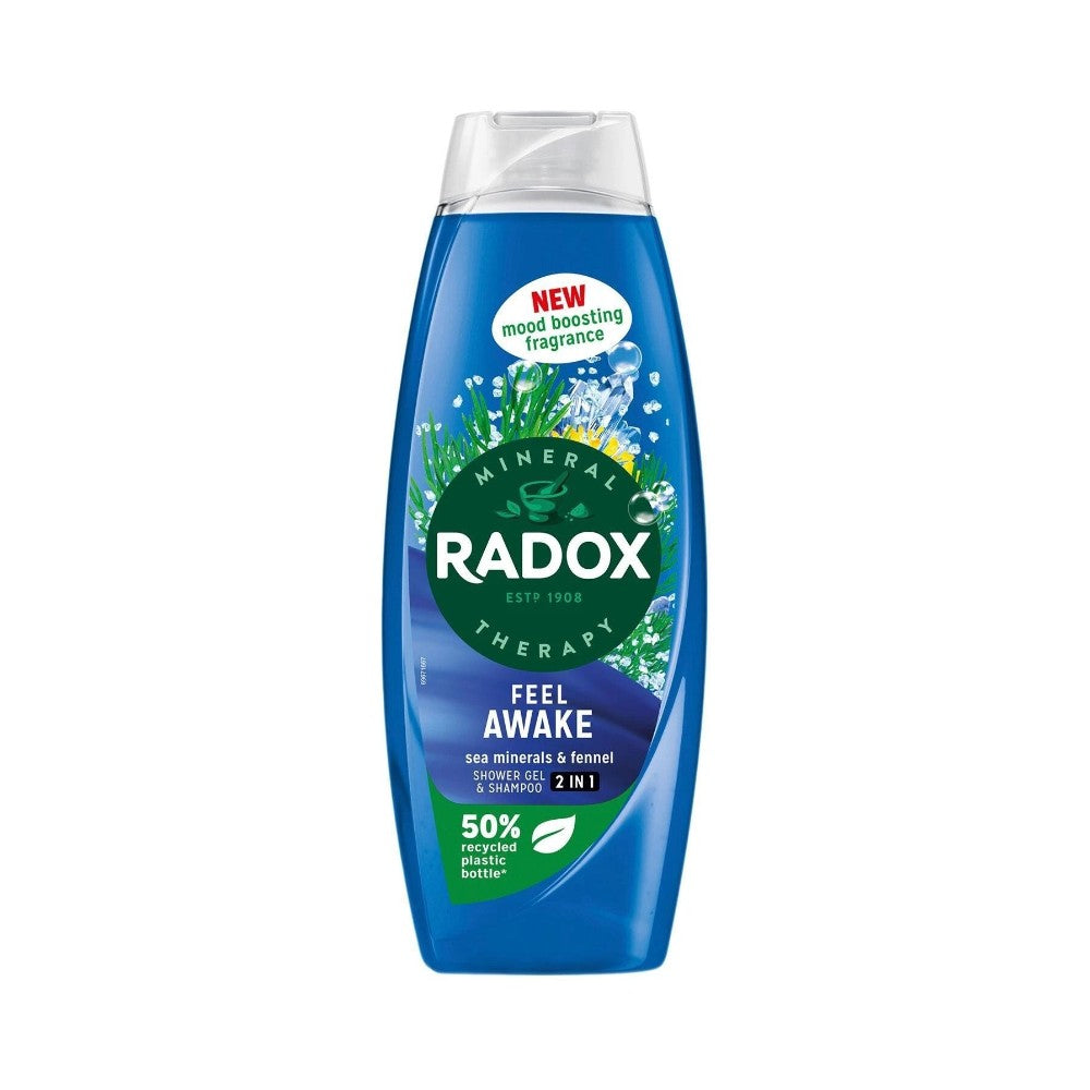 Radox Mineral Therapy Feel Awake 2 in 1 Shower Gel & Shampoo 675ml