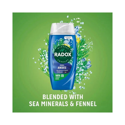 Radox Feel Awake 2 in 1 Shower Gel & Shampoo 225ml