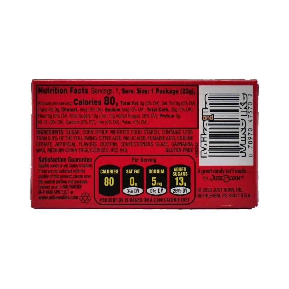 Mike & Ike Cherry Candy 0.78oz (22g)