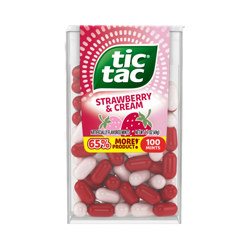 Tic Tac Strawberry & Cream Mints 100's 1.7oz (49g)