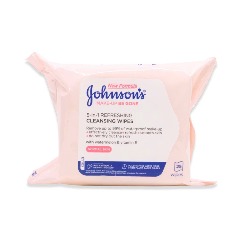 Johnson's Make Up Be Gone Refreshing Cleansing Face Wipes 25's