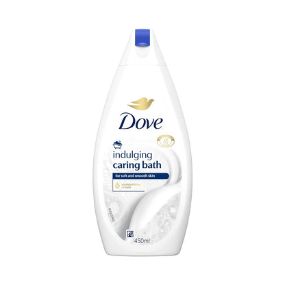 Dove Indulging Caring Bath Moisturising Cream Body Wash 450ml