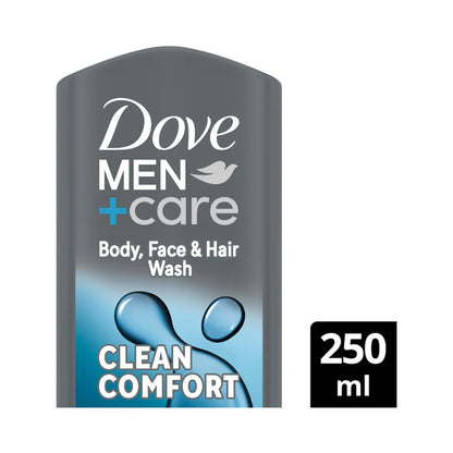 Dove Men+Care Clean Comfort Body & Face Wash 250ml