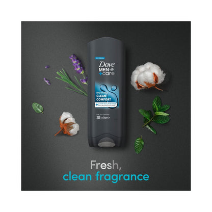 Dove Men+Care Clean Comfort Body & Face Wash 250ml