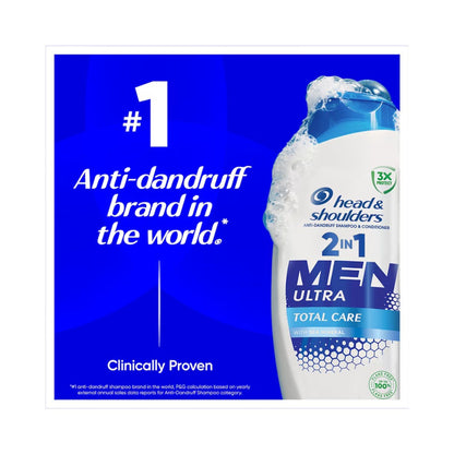 Head & Shoulders Men 2 in 1 Total Care Anti-Dandruff Shampoo & Conditioner 300ml