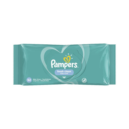 Pampers Fresh Clean Baby Scent Wipes 52's