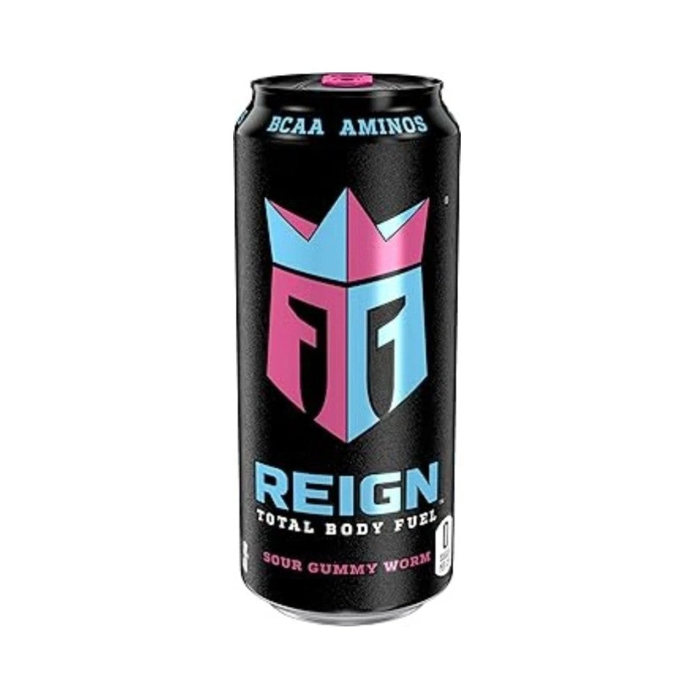 Reign Total Body Fuel Sour Gummy Worm Energy Drink Can 473ml
