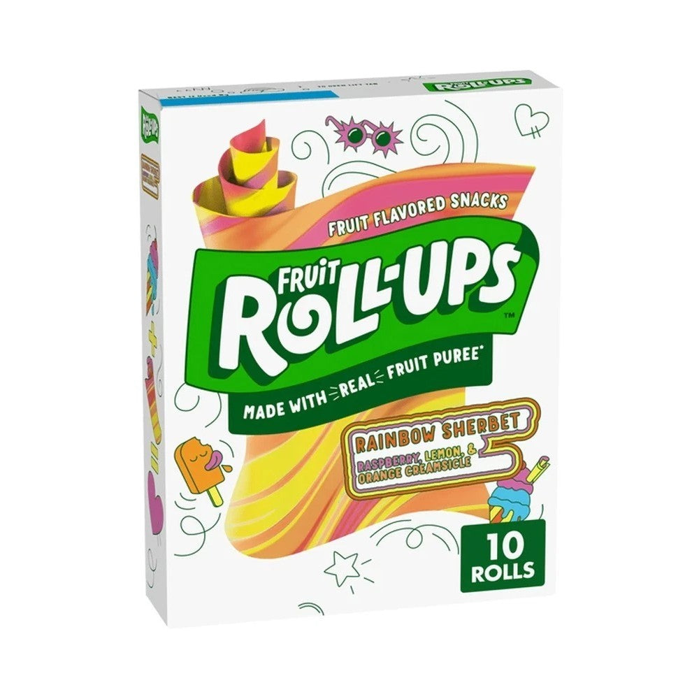 Betty Crocker Fruit Roll Ups Rainbow Sherbet 10's 5oz (141g)