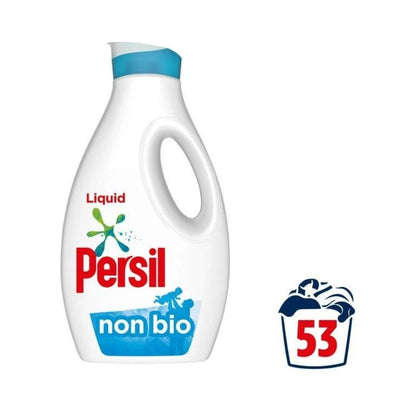 Persil Non Bio Liquid Laundry Detergent 1.43L - 53 Washes