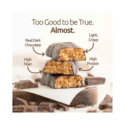 NuGo Slim Crunchy Dark Chocolate Raspberry Truffle Protein Bar 1.59oz (45g) - 12 Bars