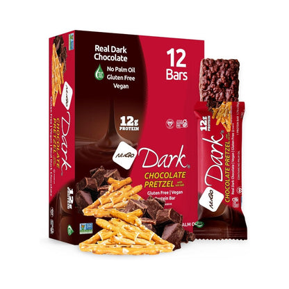 NuGo Dark Chocolate Pretzel Sea Salt Protein Bar 1.76oz (50g) - 12 Bars