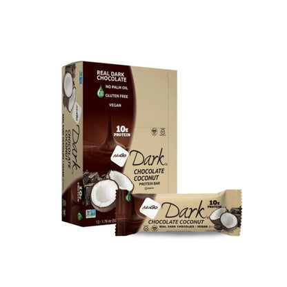 NuGo Dark Chocolate Coconut Protein Bar 1.76oz (50g) - 12 Bars