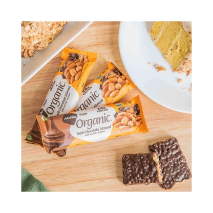 NuGo Organic Dark Chocolate Almond with Seal Salt Protein Bar 1.76oz (50g) - 12 Bars