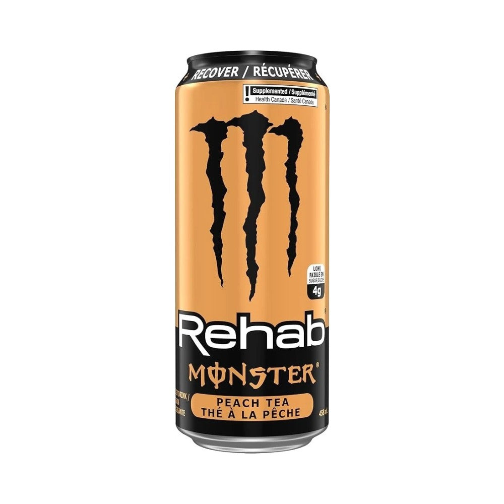 Monster Rehab Peach Tea Energy Drink Can 458ml