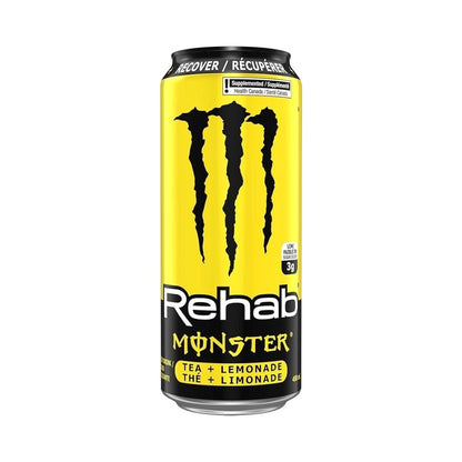 Monster Rehab Peach Tea Energy Drink Cans 458ml - Pack of 12