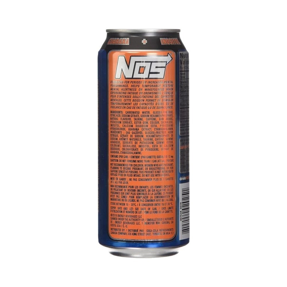 NOS Energy Drink Cans 473ml - Pack of 12