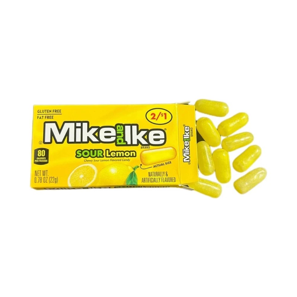 Mike & Ike Sour Lemon Chewy Candy 0.78oz (22g)
