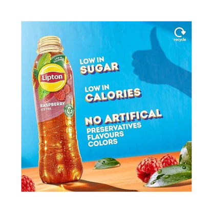 Lipton Raspberry Ice Tea Bottles 500ml - Pack of 12
