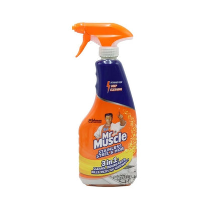 Mr Muscle Stainless Steel & Hob 3 in 1 Cleaner Spray 530ml