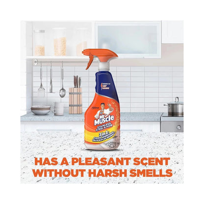 Mr Muscle Stainless Steel & Hob 3 in 1 Cleaner Spray 530ml