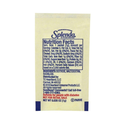 Splenda Zero Calorie Sweetener Box 2000 Sachets