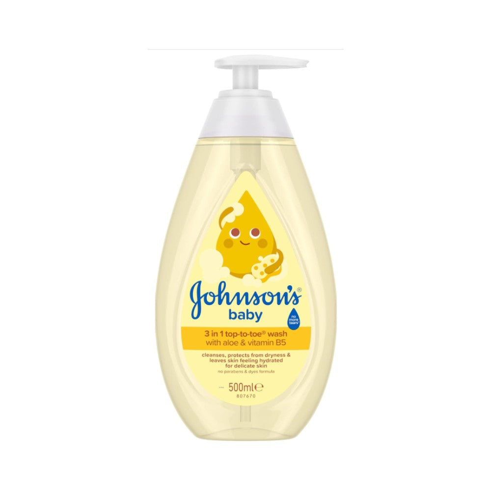 Johnson's Top To Toe Baby Wash Pump 500ml