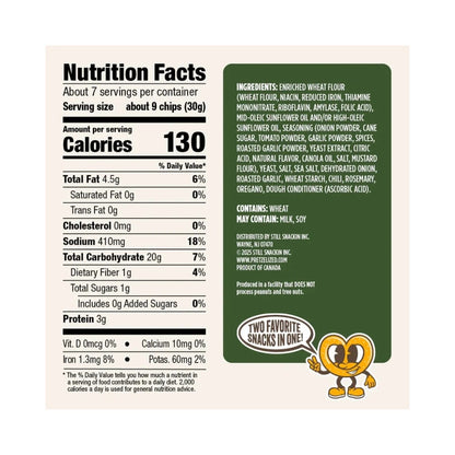 Pretzelized Mediterranean Herb Pretzel Pita Chips 7oz (198g)