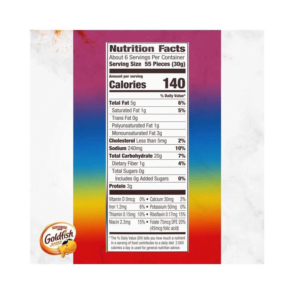 Pepperidge Farm Goldfish Colors Cheddar Baked Snack Crackers 187g