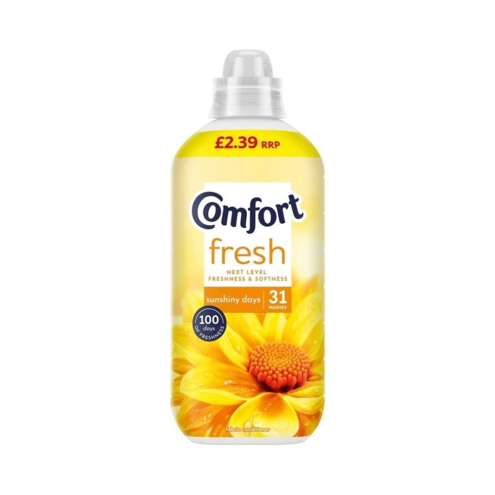Comfort Fresh Sunshiny Days Fabric Conditioner 930ml - 31 Washes