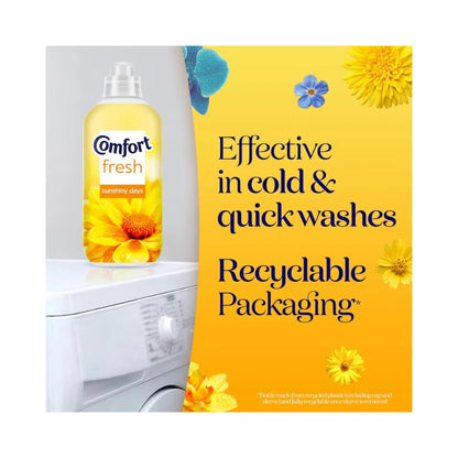 Comfort Fresh Sunshiny Days Fabric Conditioner 930ml - 31 Washes