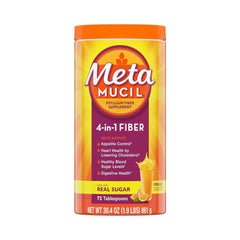 Metamucil Psyllium 4 in 1 Fiber Supplement Powder Orange Flavour 30.4oz (861g)