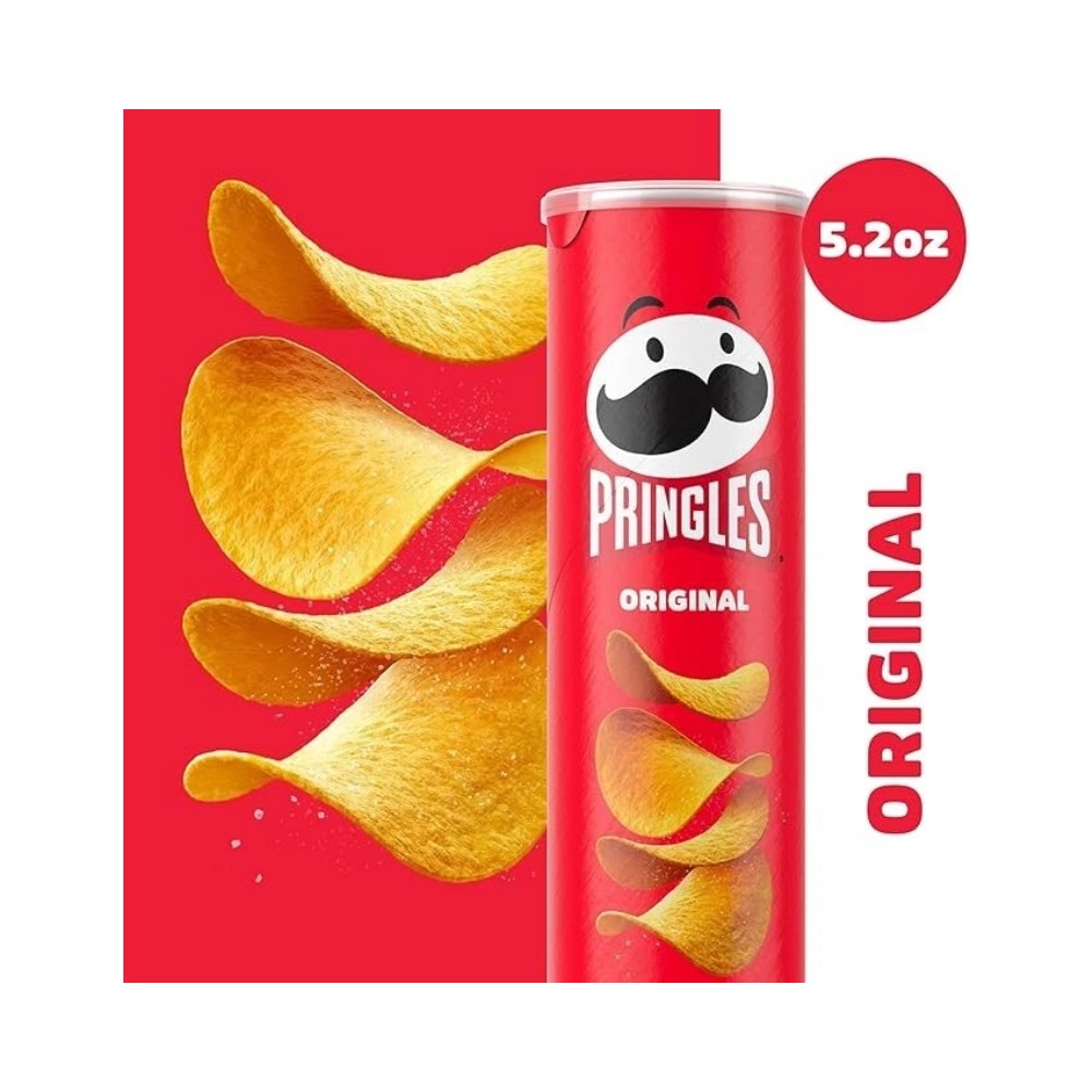 Pringles Original Potato Crisps Can 5.2oz (149g)
