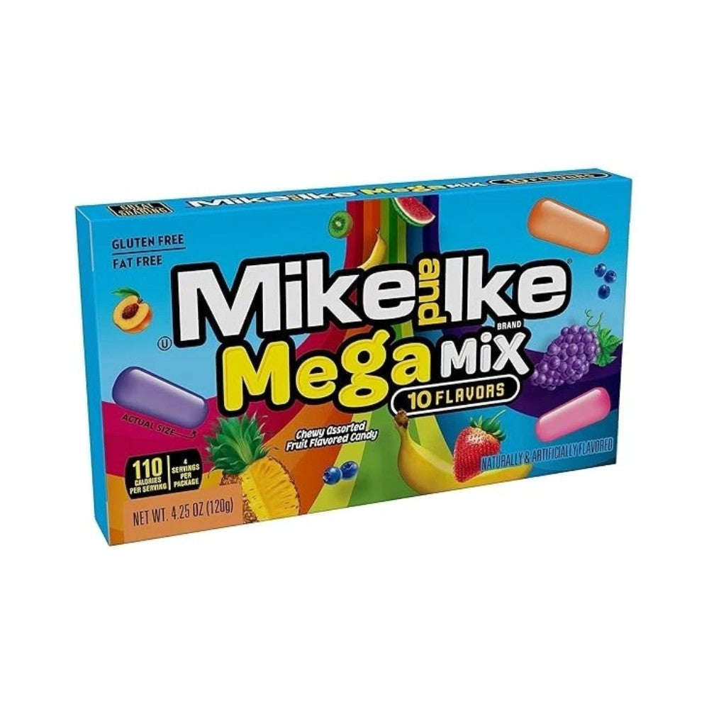 Mike & Ike Mega Mix Chewy Candy 4.25oz (120g)