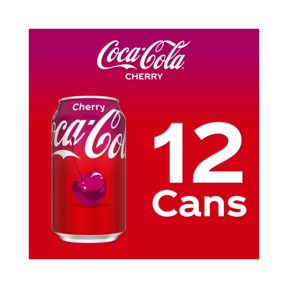 Coca Cola Cherry Cans 355ml - Pack of 12