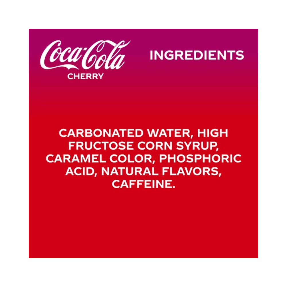Coca Cola Cherry Cans 355ml - Pack of 12