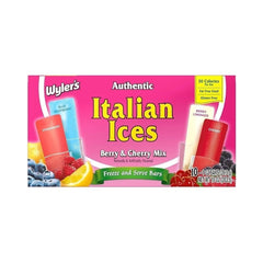 Wyler’s Italian Ices Berry & Cherry Mix Freeze & Serve Bars 10's