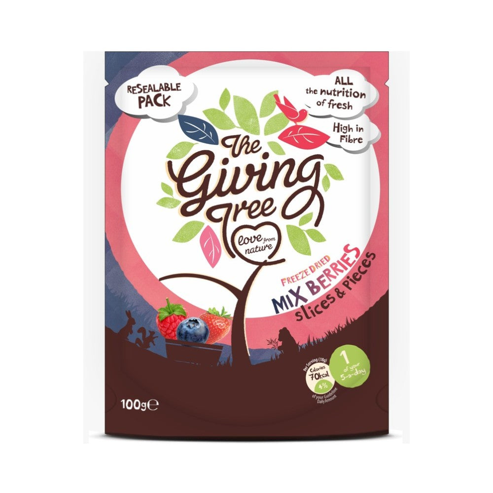 The Giving Tree Mix Berries Freeze Dried Slices & Pieces 100g