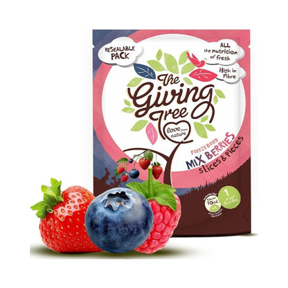 The Giving Tree Mix Berries Freeze Dried Slices & Pieces 100g