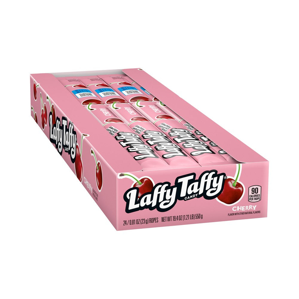 Laffy Taffy Cherry Rope Candy 0.81oz (22.9g) - Pack of 24