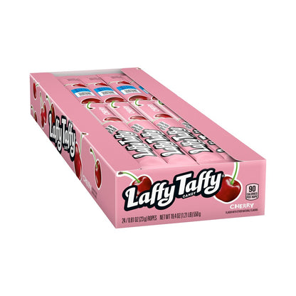 Laffy Taffy Cherry Rope Candy 0.81oz (22.9g) - Pack of 24