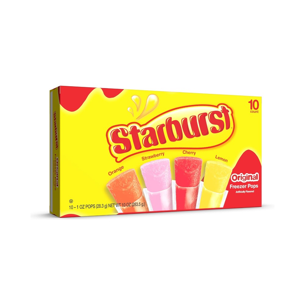 Starburst Original Assorted Freezer Pops Ice Bars 10's 10oz (283.5g)