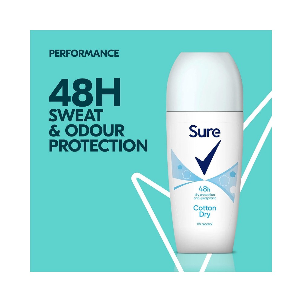 Sure Women Cotton Dry Antiperspirant Roll On 50ml