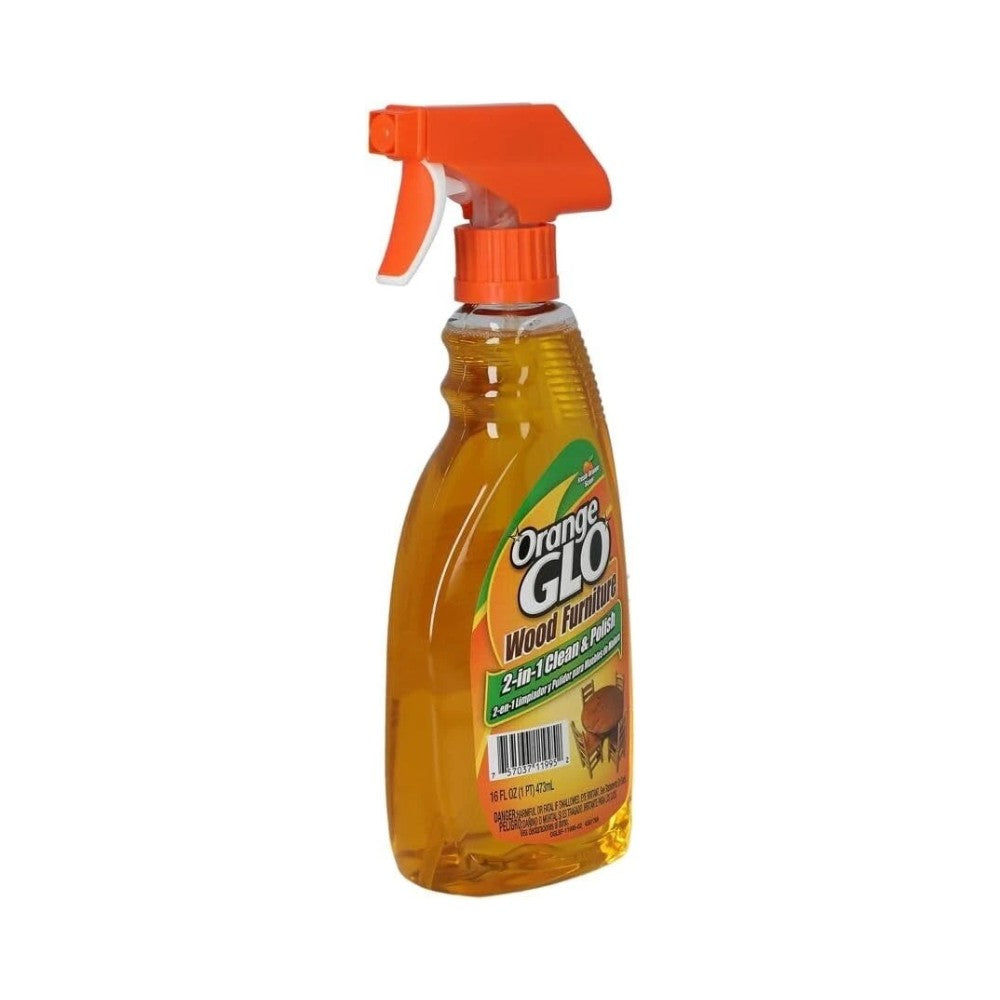 Orange Glo Wood Furniture 2 in 1 Clean & Polish Spray 16oz (473ml)