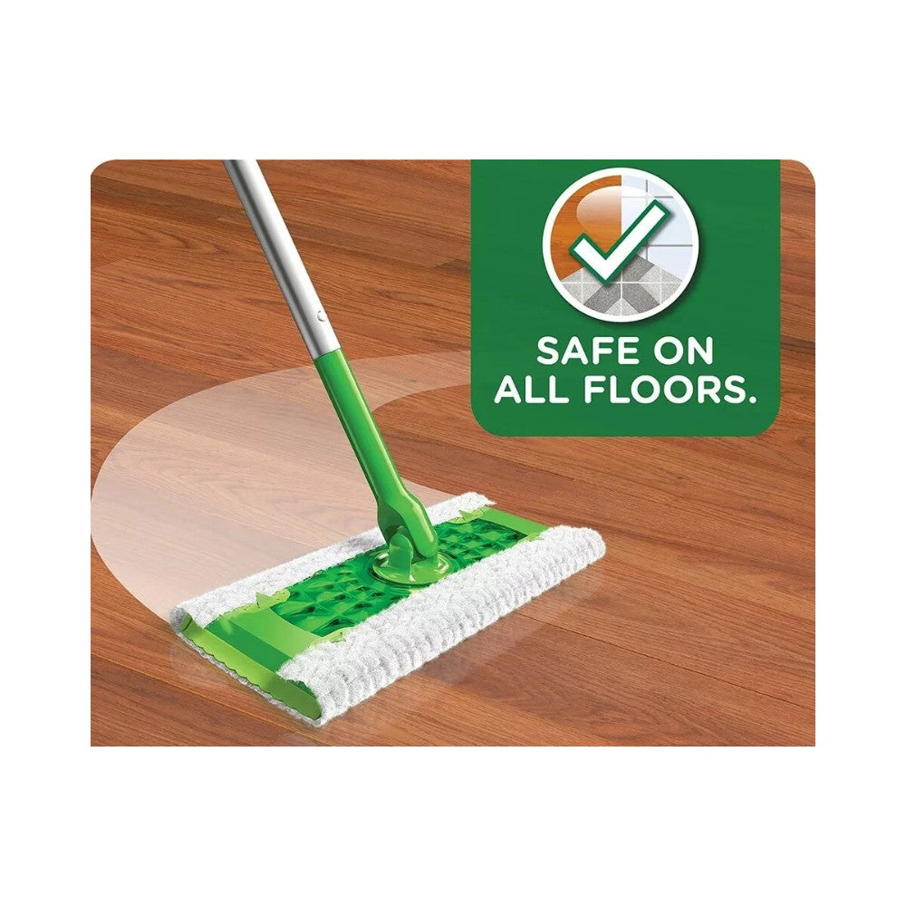 Swiffer Dry+Wet Kit - 1 Floor Mop + 8 Dry Cloths + 3 Wet Cloths