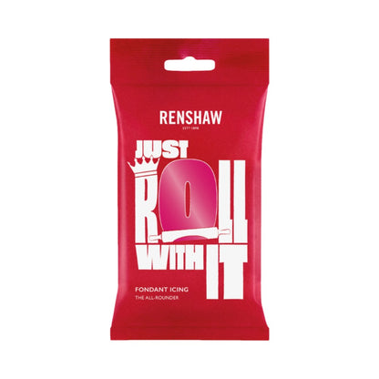 Renshaw Fuchsia Pink Just Roll With It Fondant Icing 250g