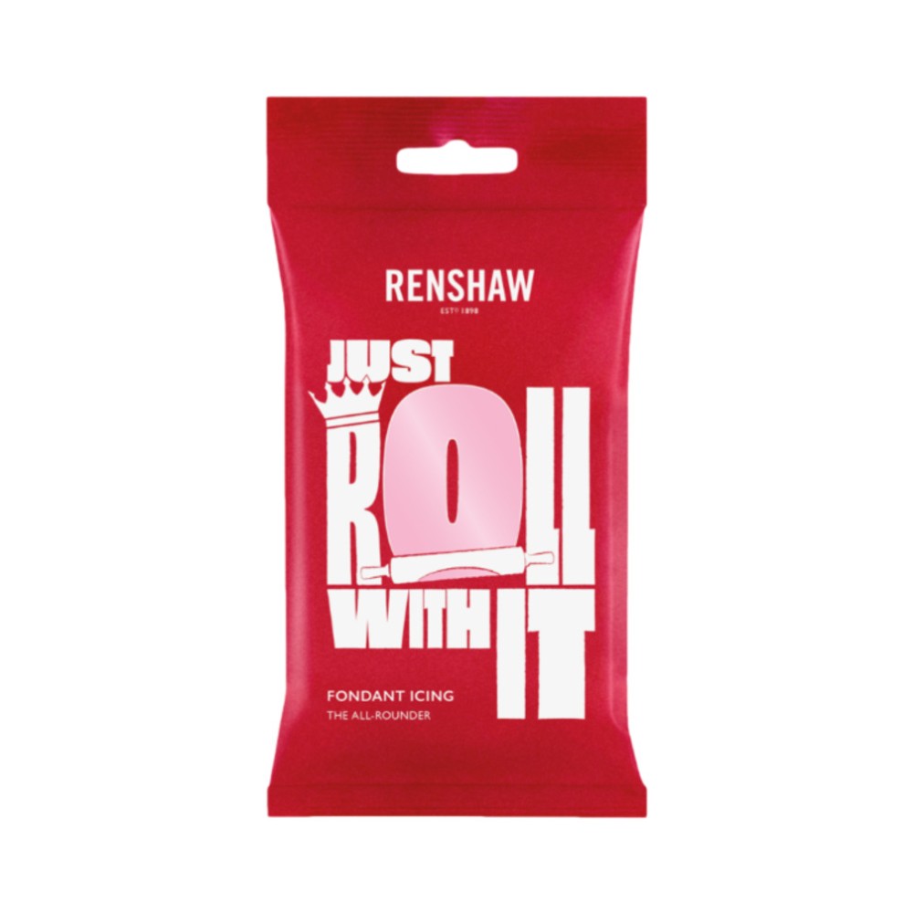 Renshaw Pink Just Roll With It Fondant Icing 250g